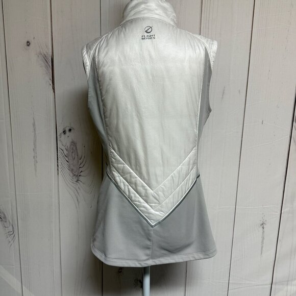 The North Face Women’s Flight Touji Vest Medium White Gray Primaloft EUC - Picture 2 of 12